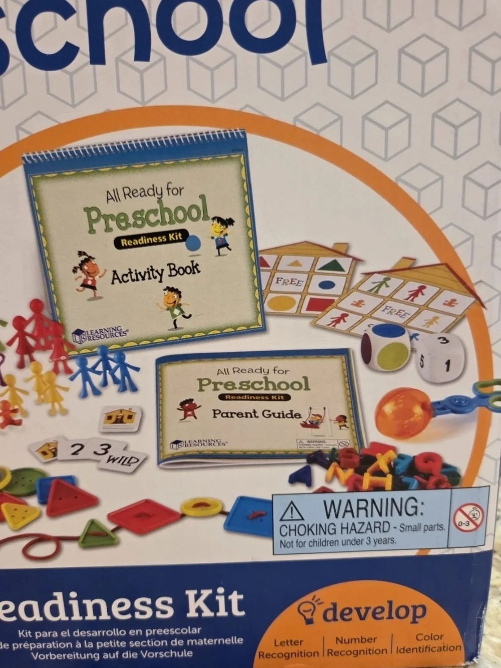 Learning Resources All Ready for Preschool Readiness Kit Homeschool Age 3+ NEW